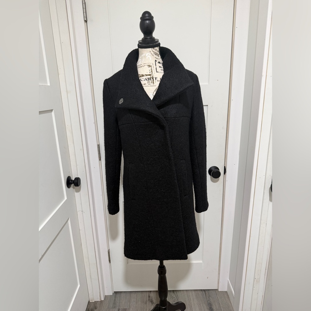 Kenneth Cole Classic Black Pea Coat